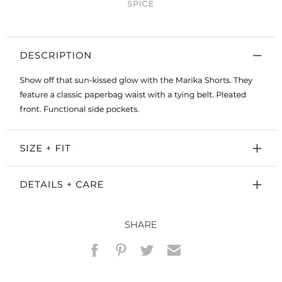 ASTR the Label Marika Tie Waist Shorts in Color Spice - Picture 9 of 16